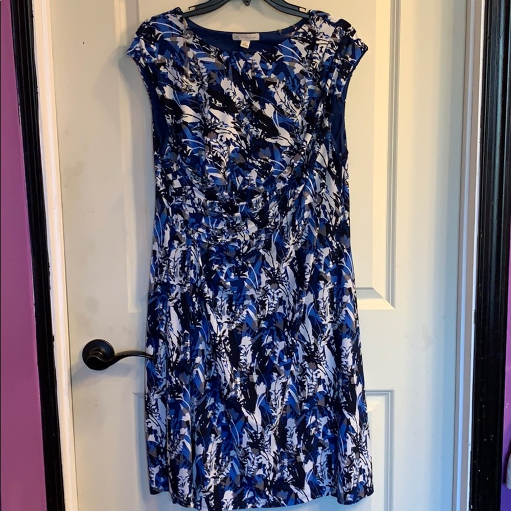 XL blue floral dress